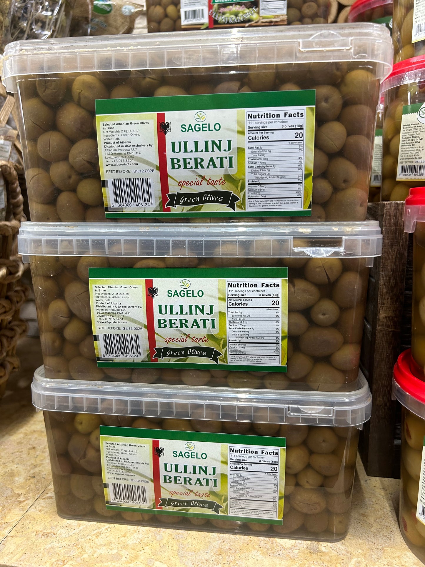Berati Green Olives (Sagelo)