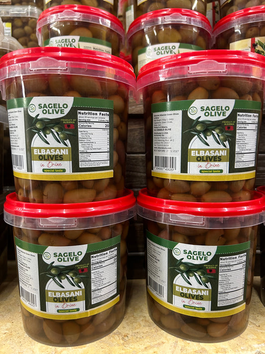 Elbasani Green Olives (Salego)